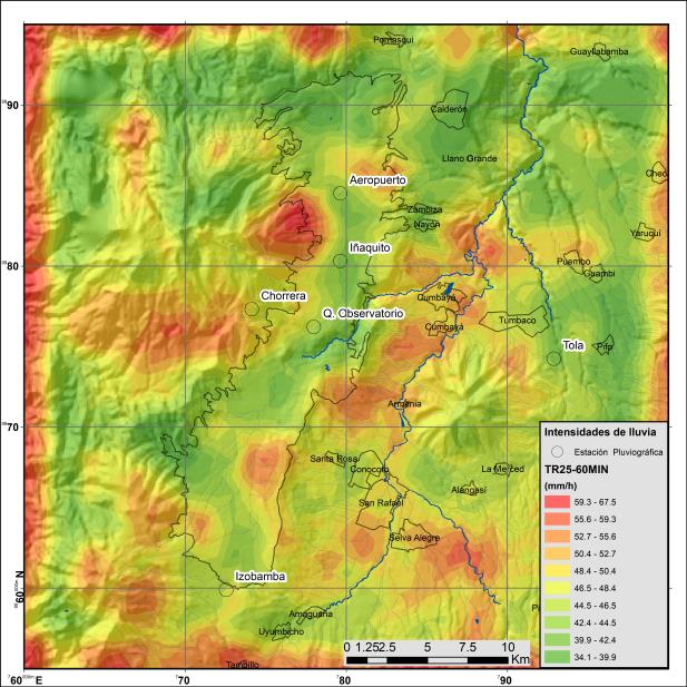 Modelo MIT-Q para análisis de tormentas intensas en Quito