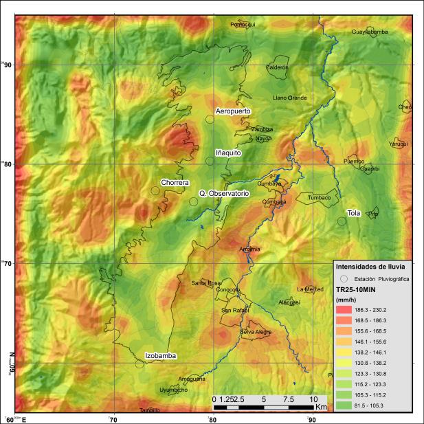Número de eventos anuales de precipitación